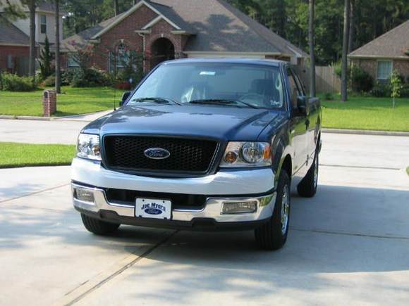 Blue in driveway his first day home!