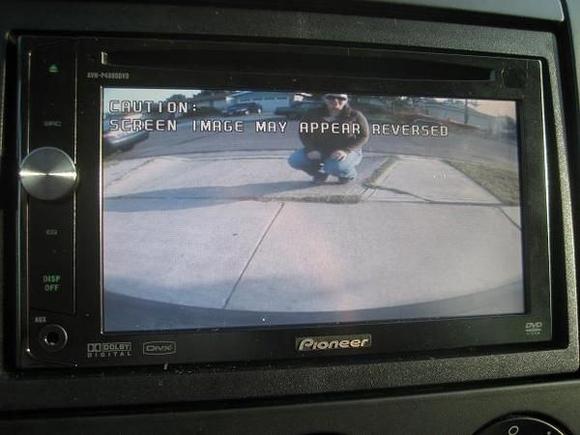 *this is a PIONEER NOT A JVC, but the JVC will link to a rear cam as in the photo once the truck is in reverse. This is one of the many features of the JVC KW AVX820