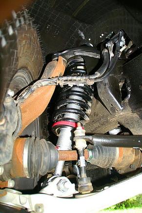 Angled view Rancho Front Struts