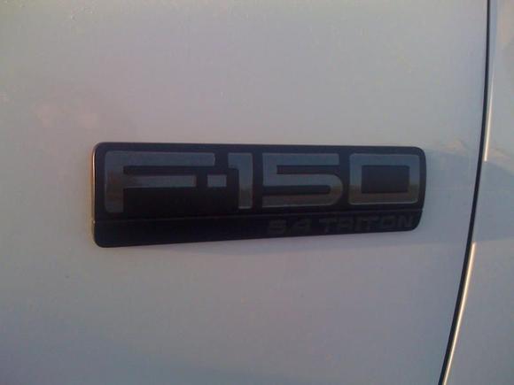 blacked out badge and DSG insert
