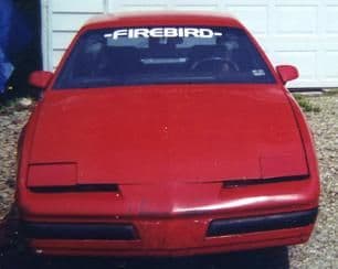 front of the 89 firebird i had