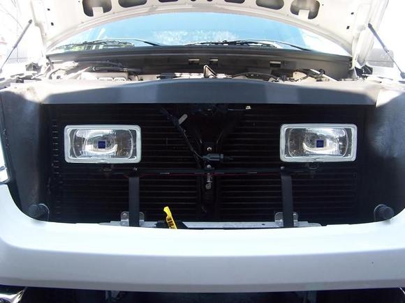 Lights with Hood Open: wWith the hood open, you get a better picture of what the whole system looks like.