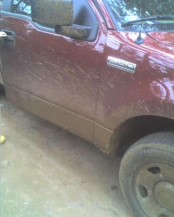 2wd with stock tires- awesome for mud