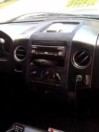 center dash suede