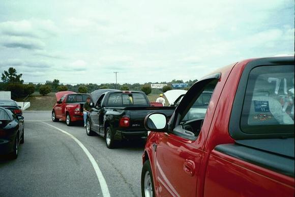 Virgina Motorsports Park. This was my first time at a drag strip. I didn't do nearly as well as all of the Lightnings around me. I learned quickly that it's not as easy as it looks.