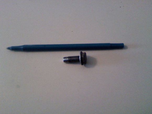 Screw that flattened a 38" tire.