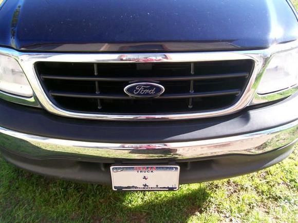 And now the after, I painted the grill with Krylon Fusion.  Made the Ford logo stand out more.