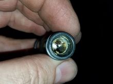 Corrosion inside ignition coil.