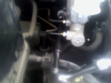 Taking out the master cylinder...