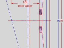 This is how the suspension geometry changes when you install a 16X7 wheel with a 40-mm offset.