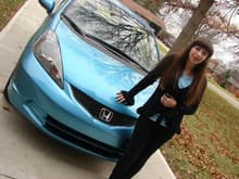 My sweet daughter, Arianna, owner of the car =o)