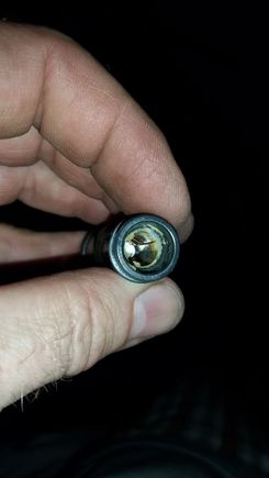 Corrosion inside ignition coil.