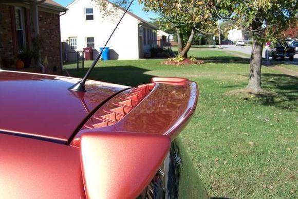 Vorteck things to cover up the holes from the OEM spoiler, and they work Great.