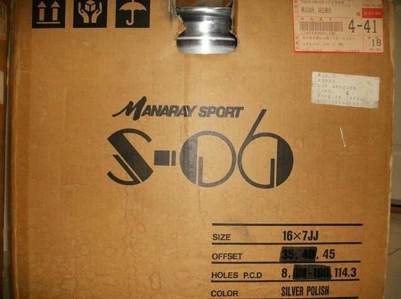 manaRay spoRT s-06 (16x7  45) vinTaGe jdm wheels fRom 1996