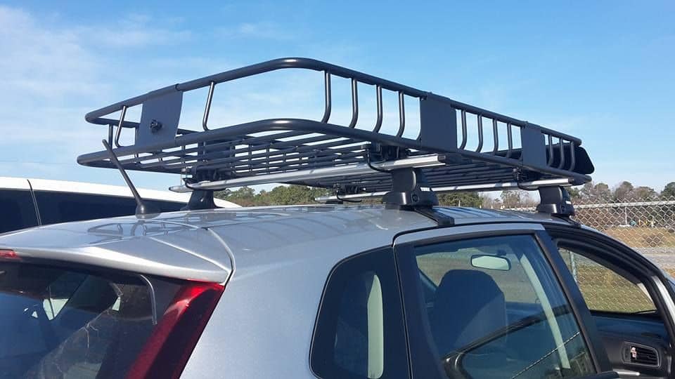 Thule roof rack and Curt basket Unofficial Honda FIT Forums