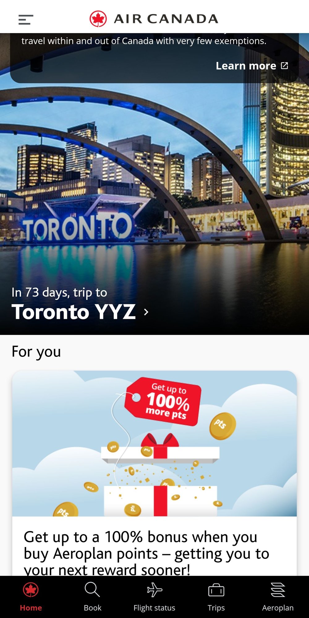 Aeroplan Selling Points With Up To 100 Bonus January 2022   Screenshot 20220127 233024 Cd9ead0b309ddce2251d52c04b7924e8fd6853dd 