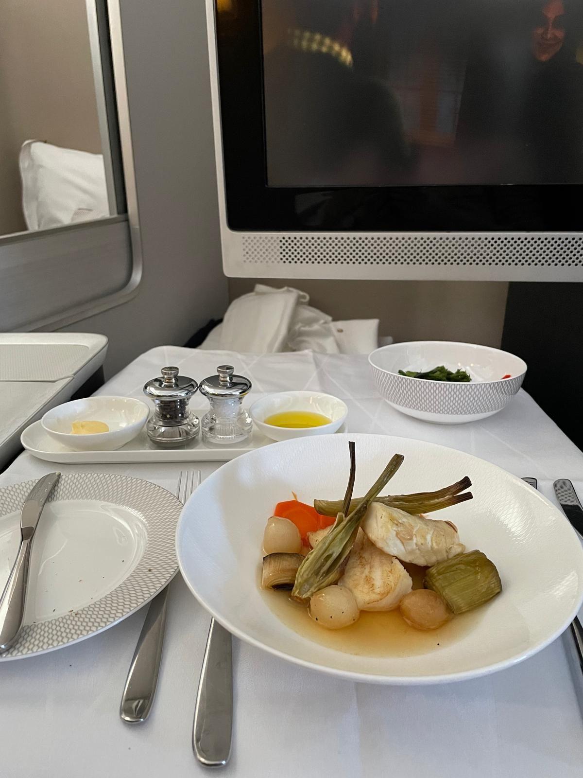 Halibut. Wife says the fish itself was great but the sauce wasn't great.