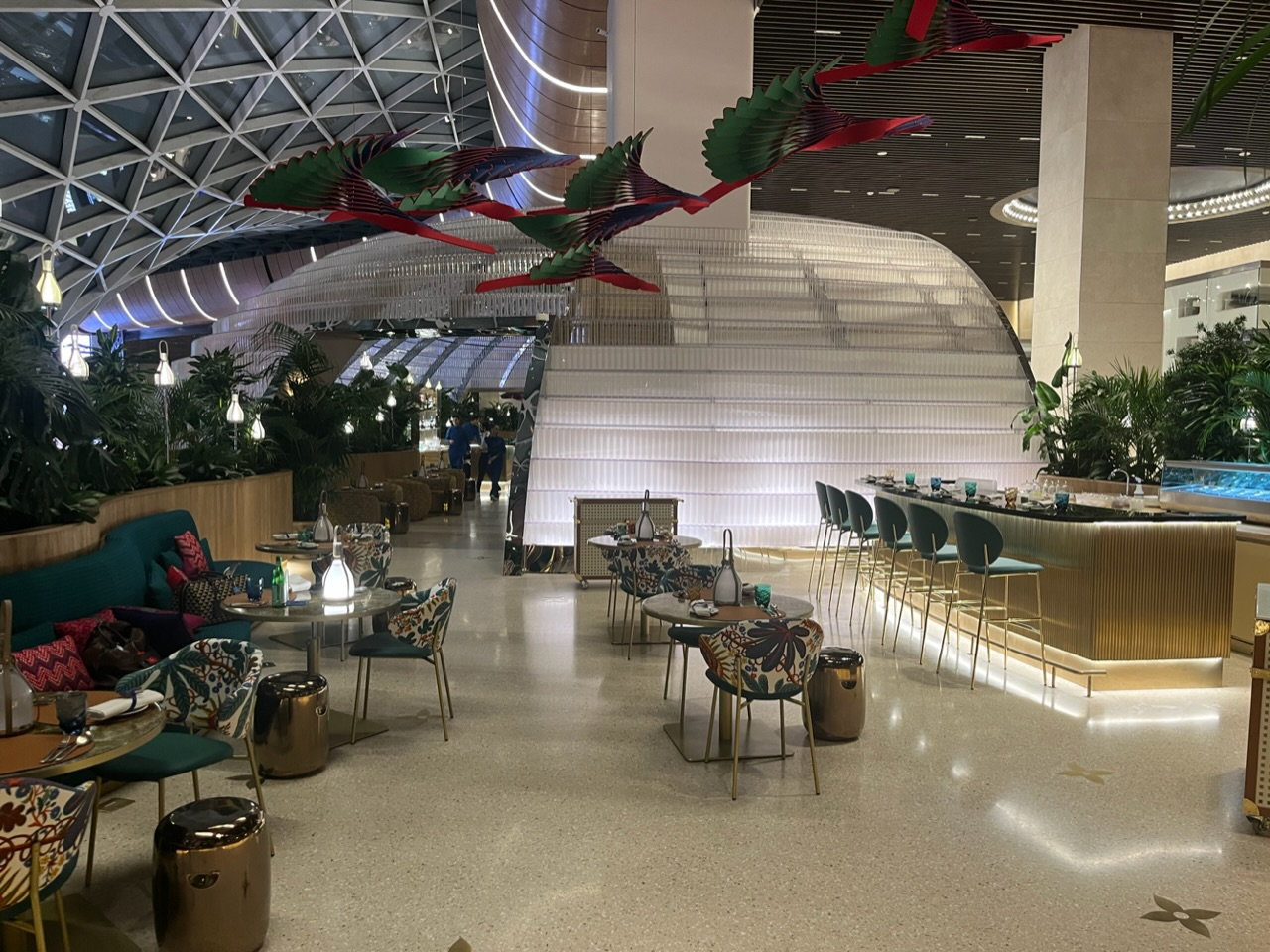 Qatar Airways' Louis Vuitton Lounge Doha Airport (Including Menu