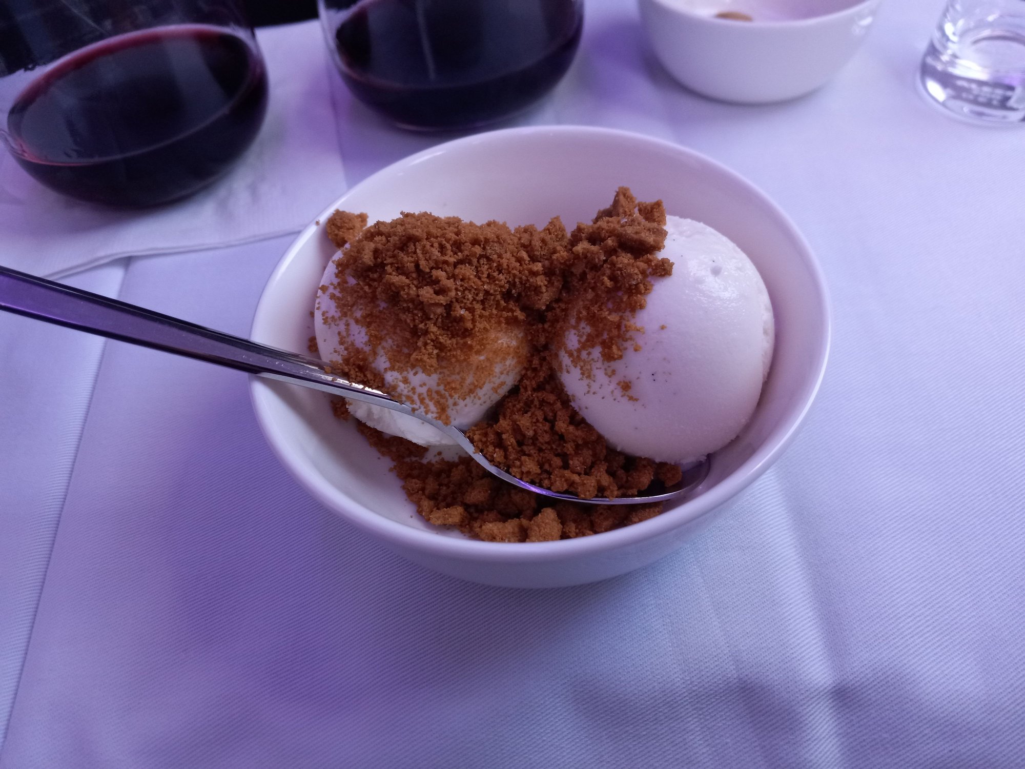 perfect temperature, just cookie crumbles for me
