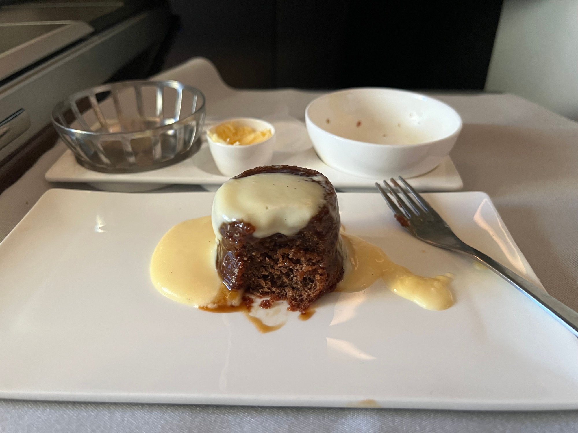 Dessert - Sticky Toffee with Vanilla Pudding