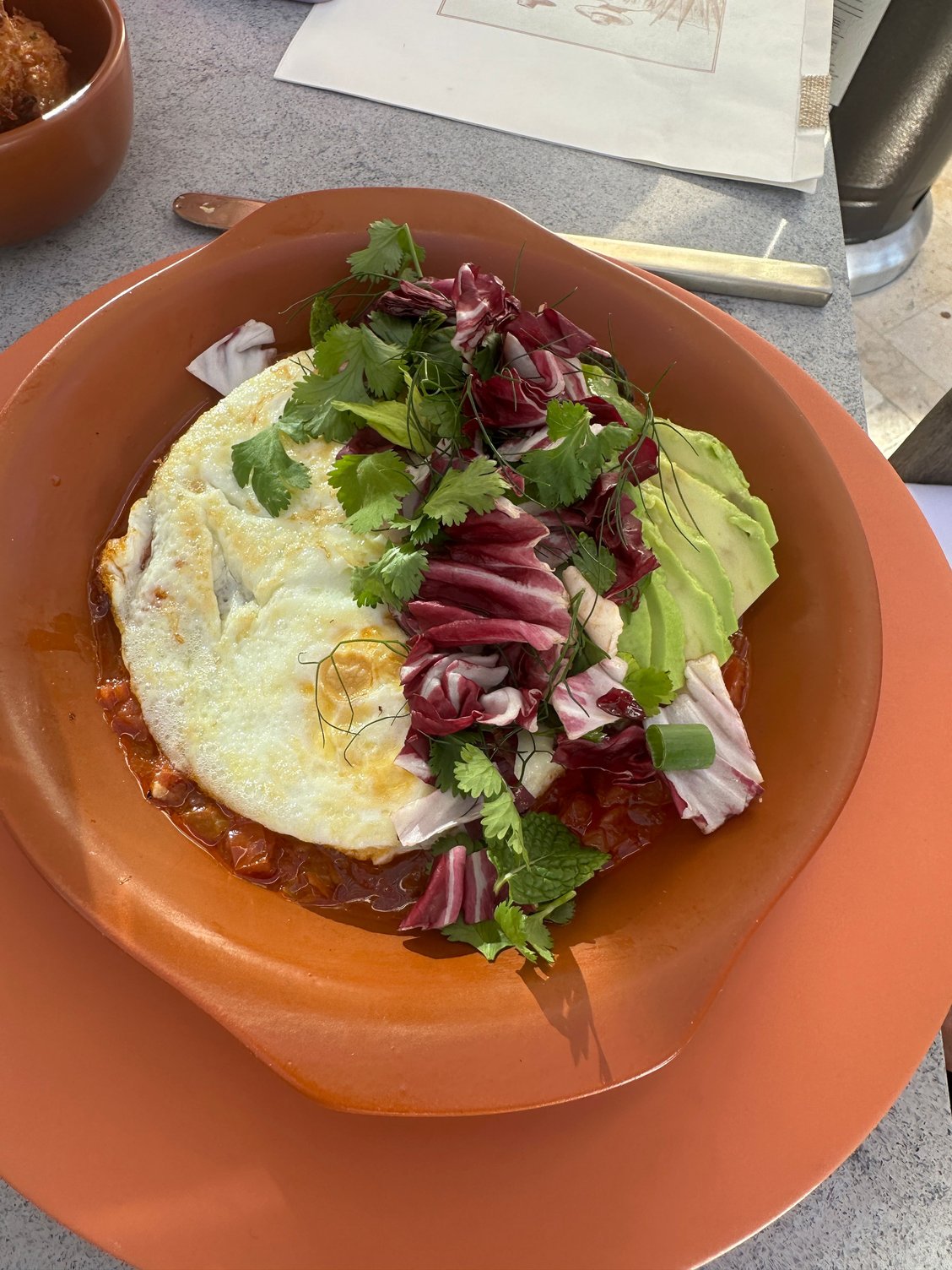 Huevos rancheros are breakfast