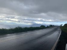 northbound in the rain