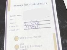Platinum welcome benefits