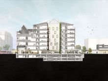 Left side is the main entrance at Kneuterdijk, Right is the garden entrance to Noordeinde. The entry by car to the parking garage is at Heulstraat