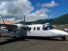 Arrived at gate 1.    PPG only gets 2 flights a week on a 767 from HNL, the rest is all local flights on tiny planes