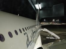 Boarding the Airbus 380