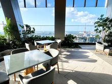 Outdoor terrace at lobby level 