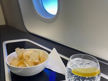 Second G&T with some crisps.  
