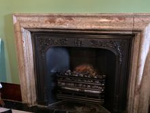 Marble fireplace

