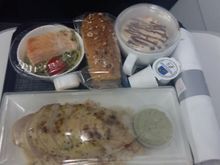 BA807 BLL-LHR KSML. Well I ate this a few days ago and didn’t finish it so this was the chance to finish it and it was excellent. What was amazing was that the meals were different on this B2B which was good as I wasn’t interested in more finger sandwiches.