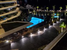 night view when we arrived at 11 pm