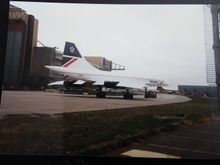 Back of maintenance hangar