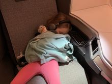 We were totally exhausted after a busy week at home.