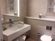 Bathroom ( shower to right of door and toilet)
