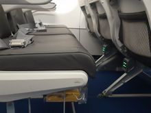 You no longer sit on a piece of 'engineered textile' but the cushion is place on two parallel bars