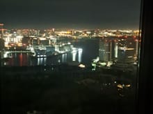 Night time view from room 3431 ( rainbow bridge illumination turned off after midnight)