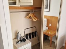 Plenty of space for hanging clothes and storing luggage 