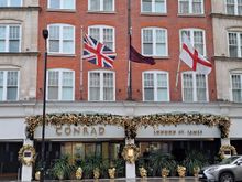 Outside facade of the Conrad