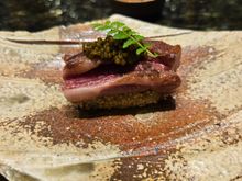 Wagyu and caviar appetizer