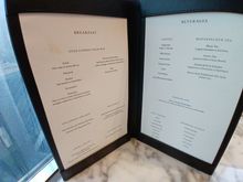 Breakfast menu of Club Lounge / IC Kuala Lumpur