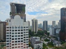 View from one of the windows in the lounge