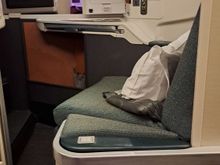 Looking across the cabin before the rest of the pax arrive