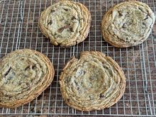 Giant Crinkled Chocolate Chip Cookies