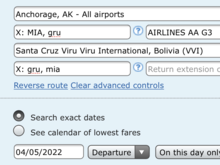 I do have premium economy selected further below. Is there something I am doing incorrectly with this search? It is giving me the no flights found error...thank you.