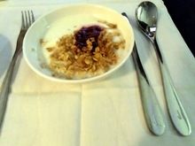 Granola and yoghurt, yummy!