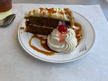 Carrot cake. 
